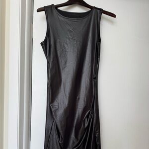 Chic Black Sleeveless Midi Dress NWOT